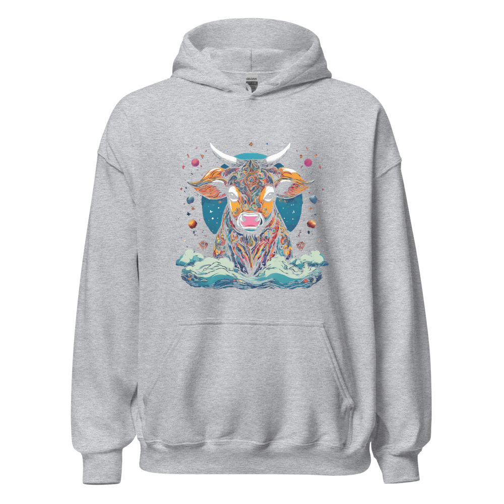 Sport Grey Hoodie with print art