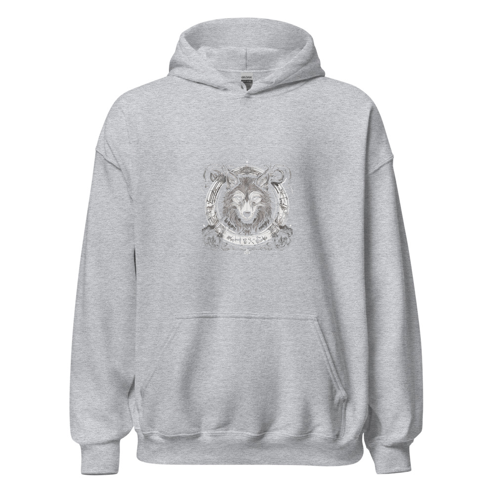 Sport Grey Hoodie with print art