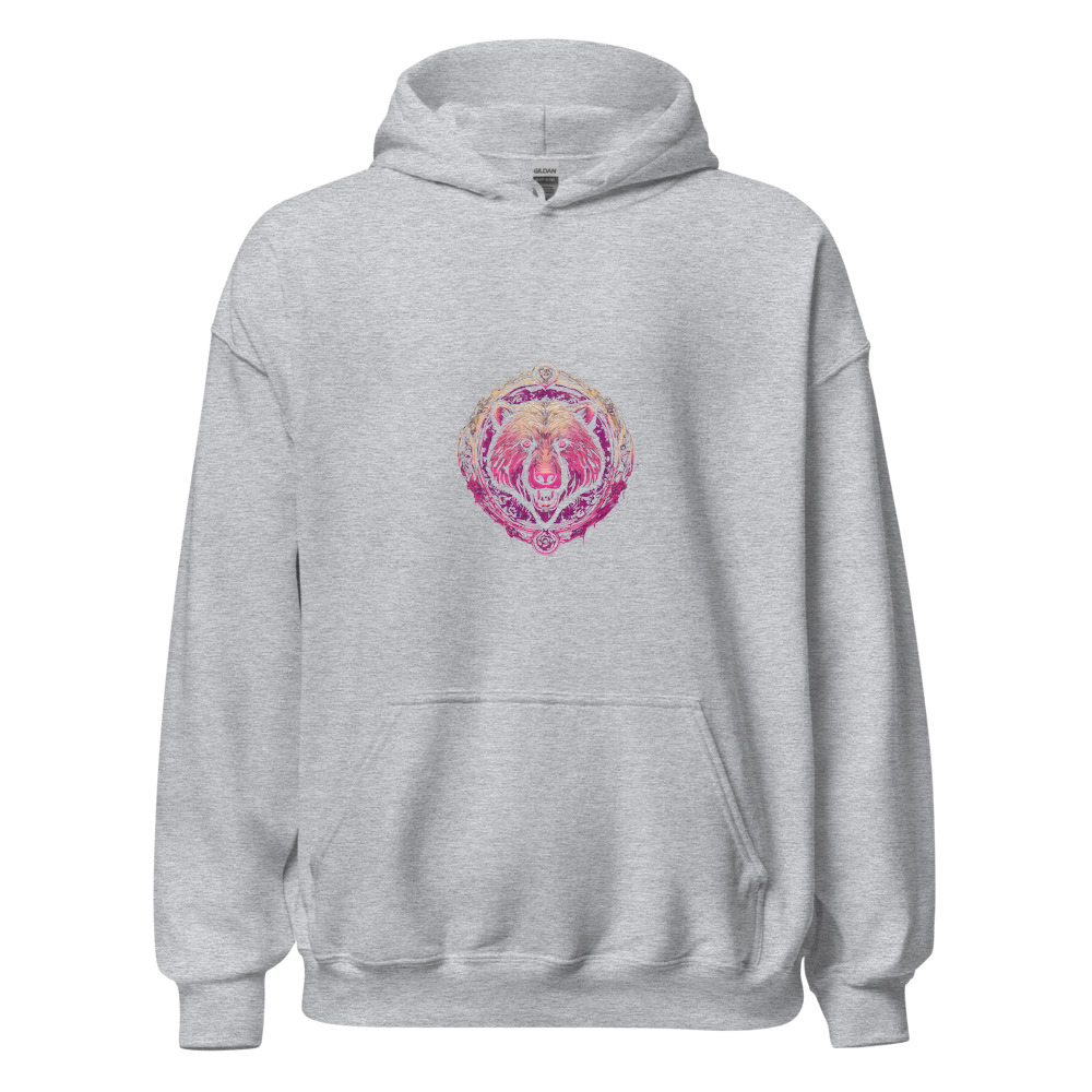 Sport Grey Hoodie with print art