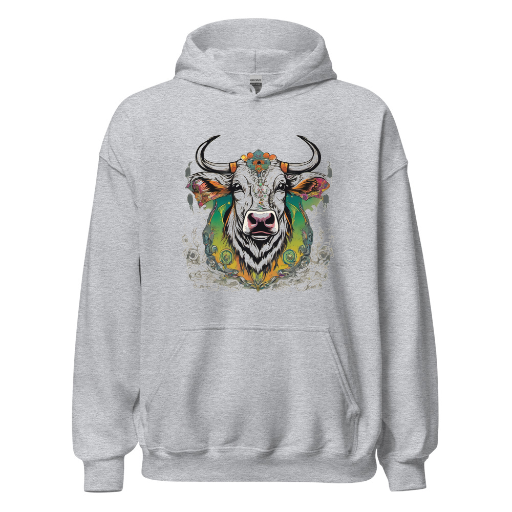 Sport Grey Hoodie with print art
