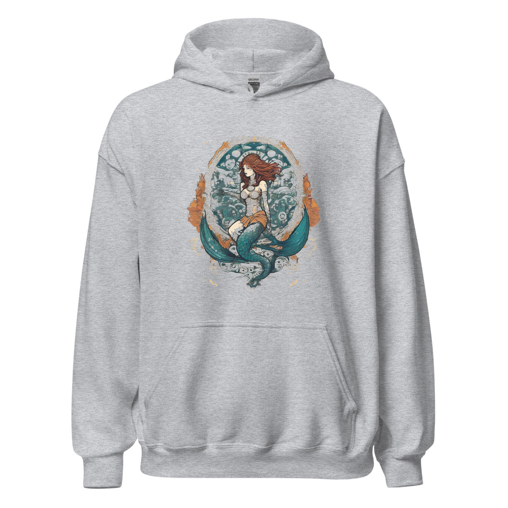 Sport Grey Hoodie with print art