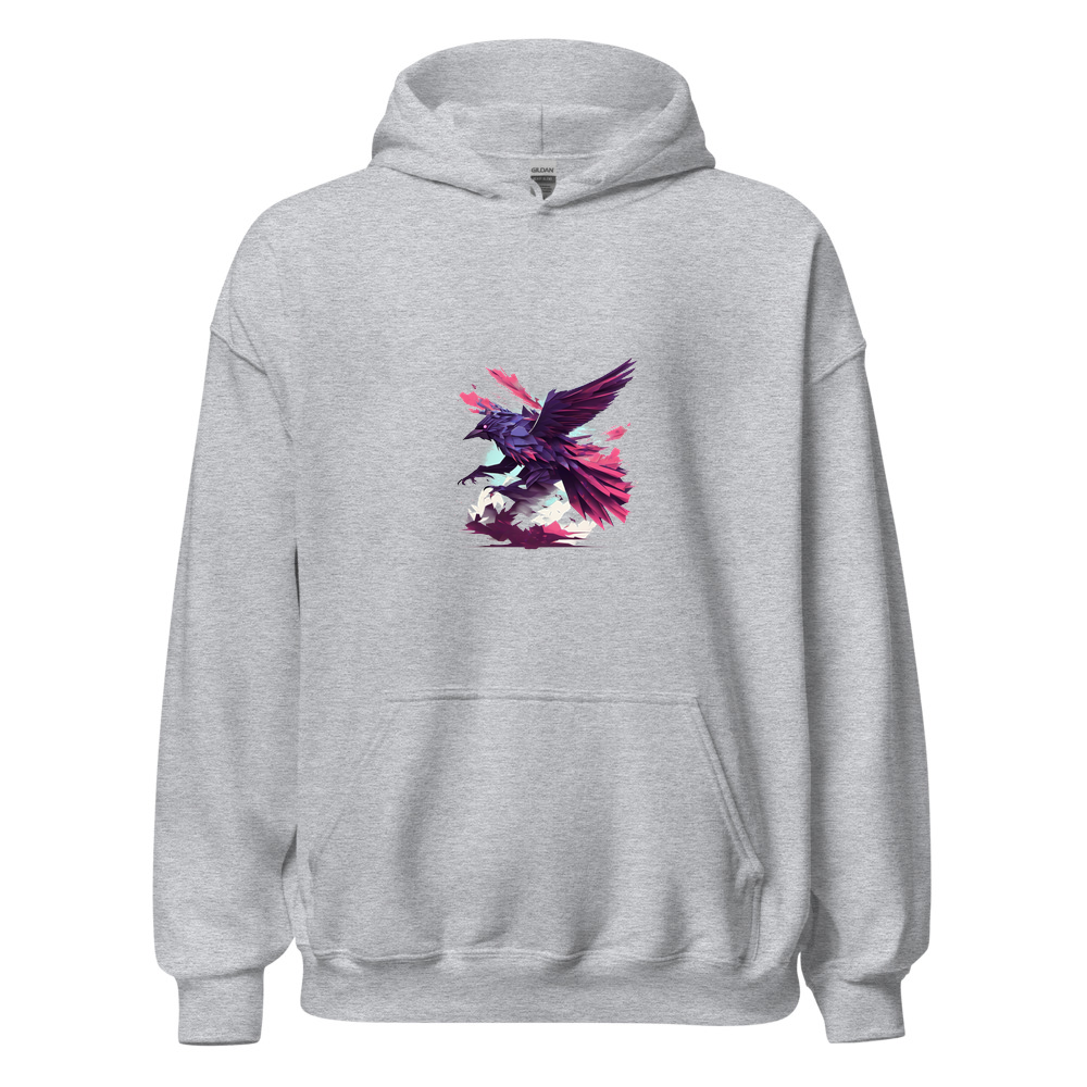 Sport Grey Hoodie with print art