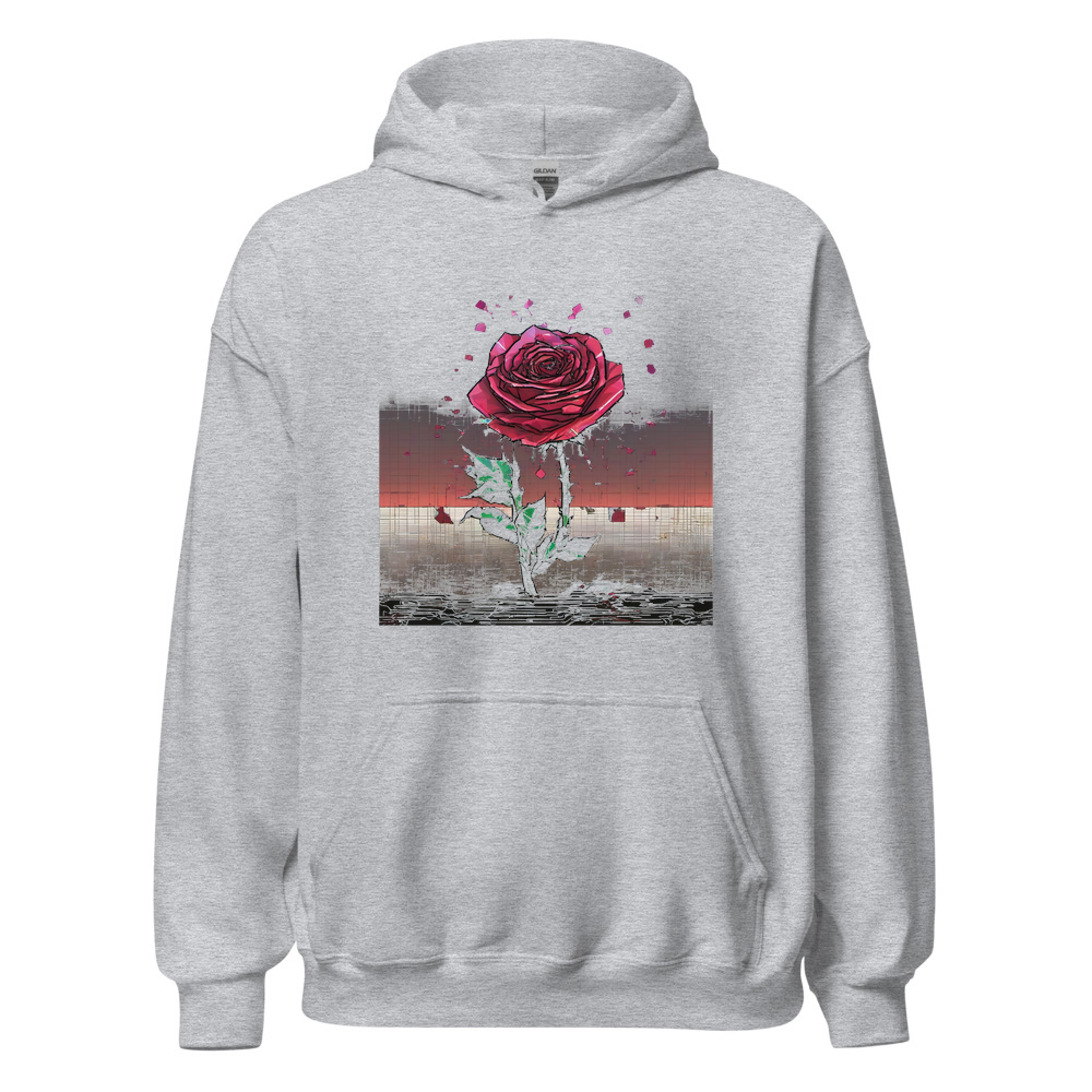 Sport Grey Hoodie with print art