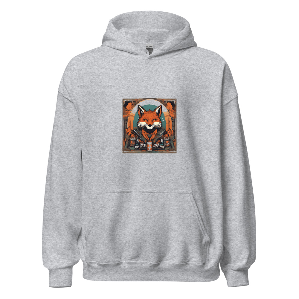 Sport Grey Hoodie with print art