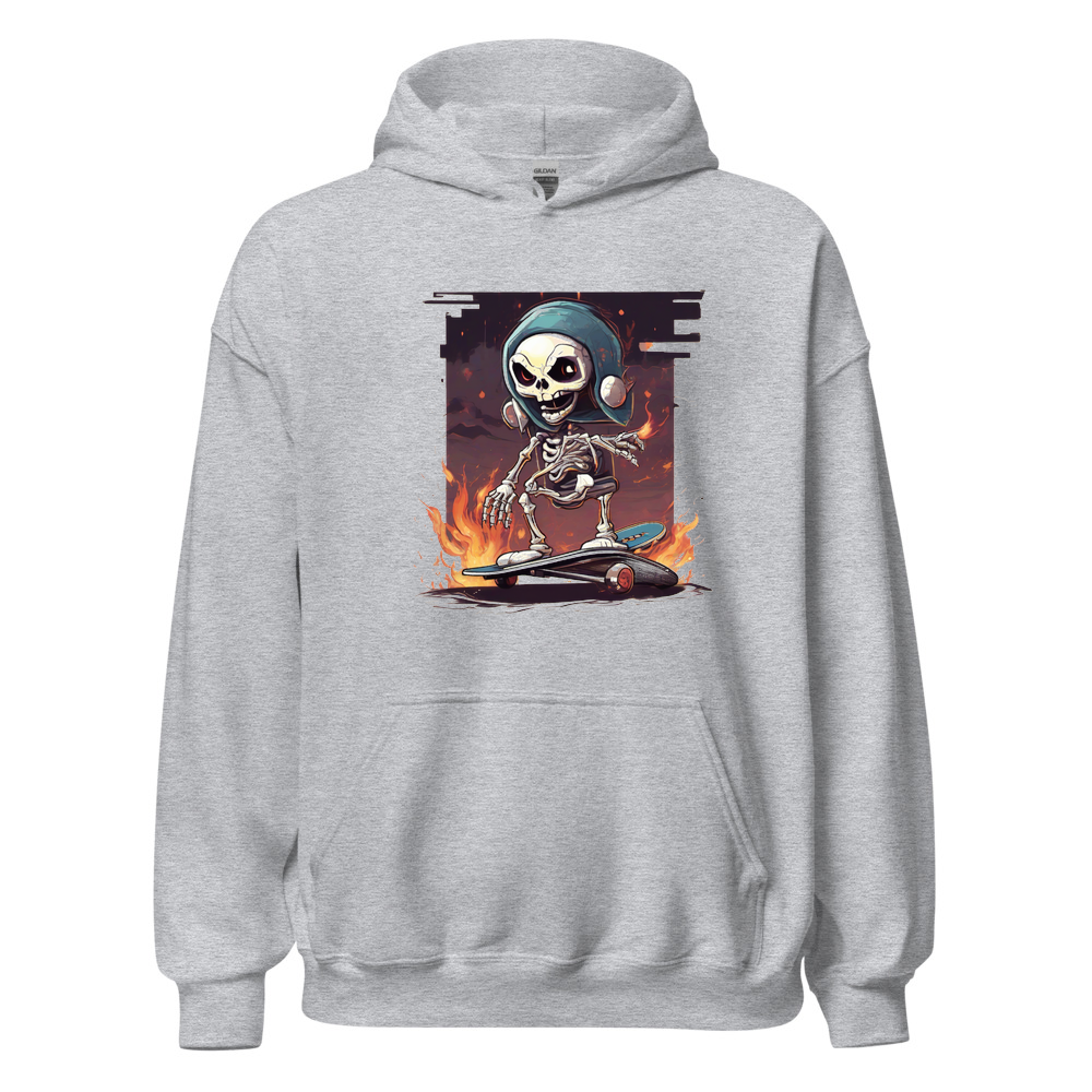Sport Grey Hoodie with print art