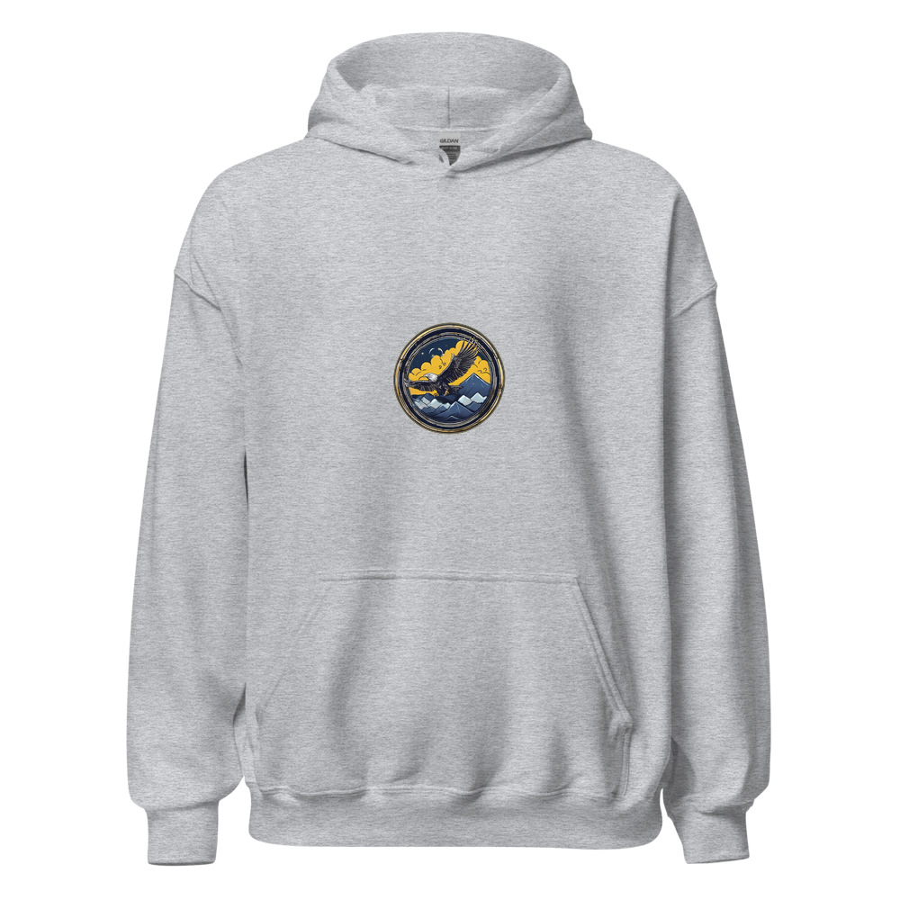 Sport Grey Hoodie with print art