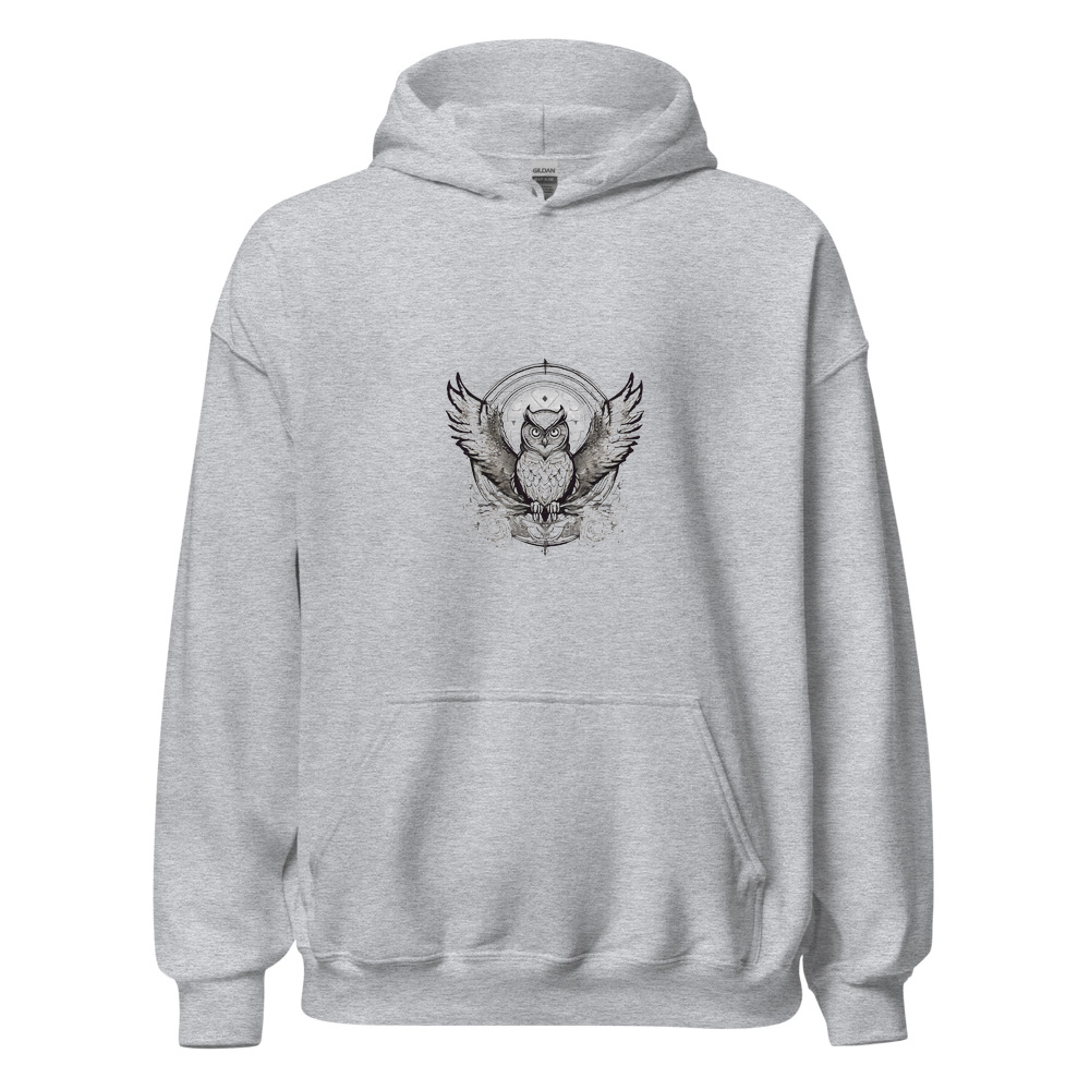 Sport Grey Hoodie with print art