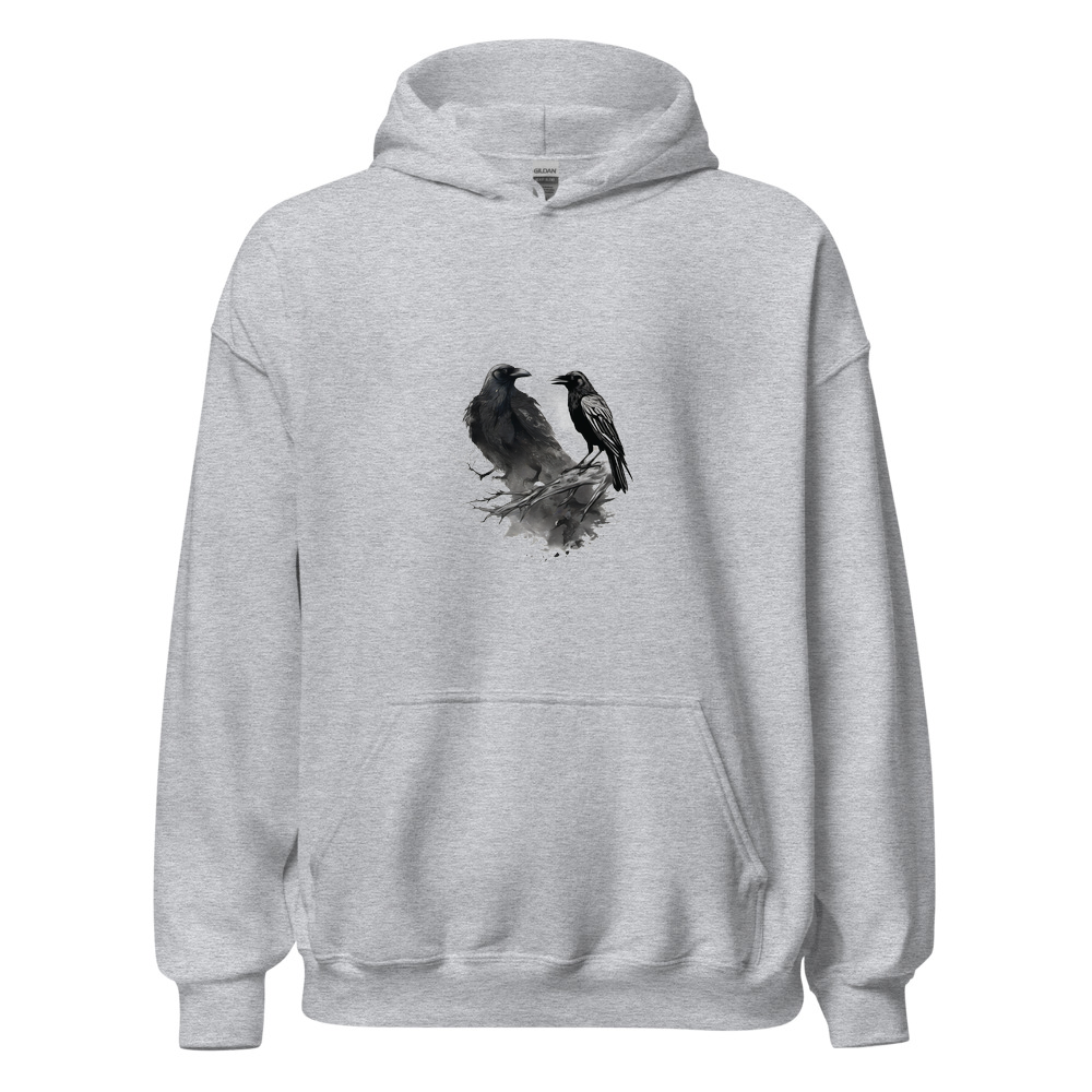 Sport Grey Hoodie with print art