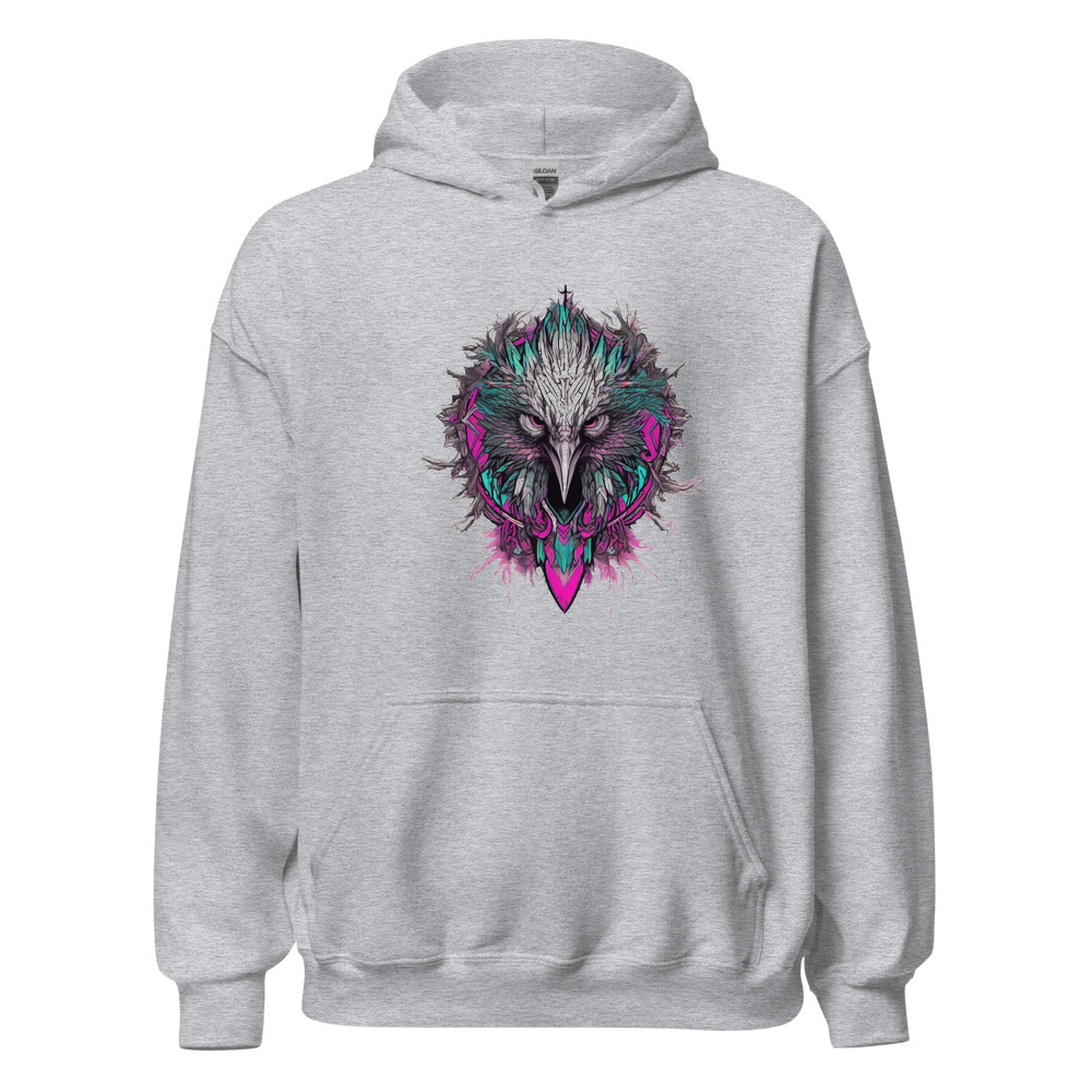 Sport Grey Hoodie with print art