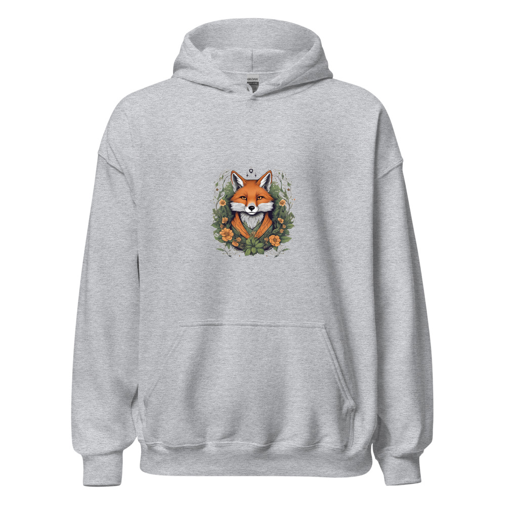 Sport Grey Hoodie with print art