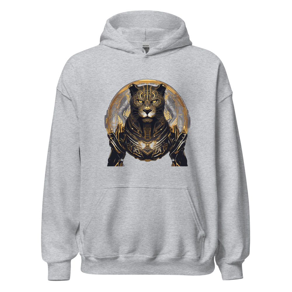 Sport Grey Hoodie with print art