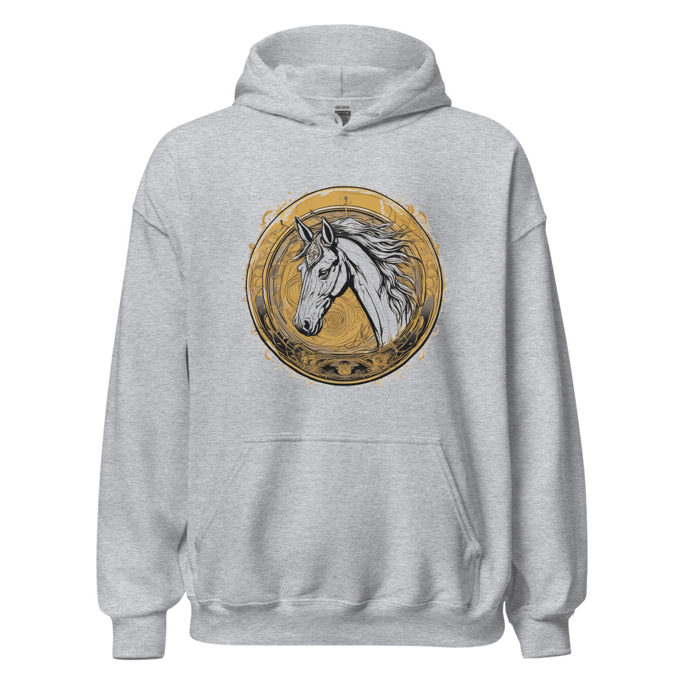 Sport Grey Hoodie with print art