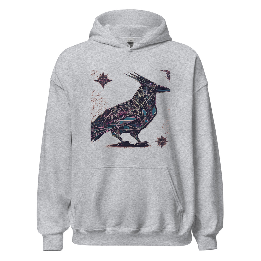 Sport Grey Hoodie with print art