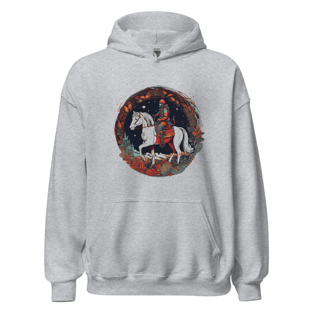Sport Grey Hoodie with print art