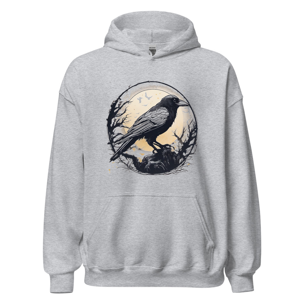 Sport Grey Hoodie with print art