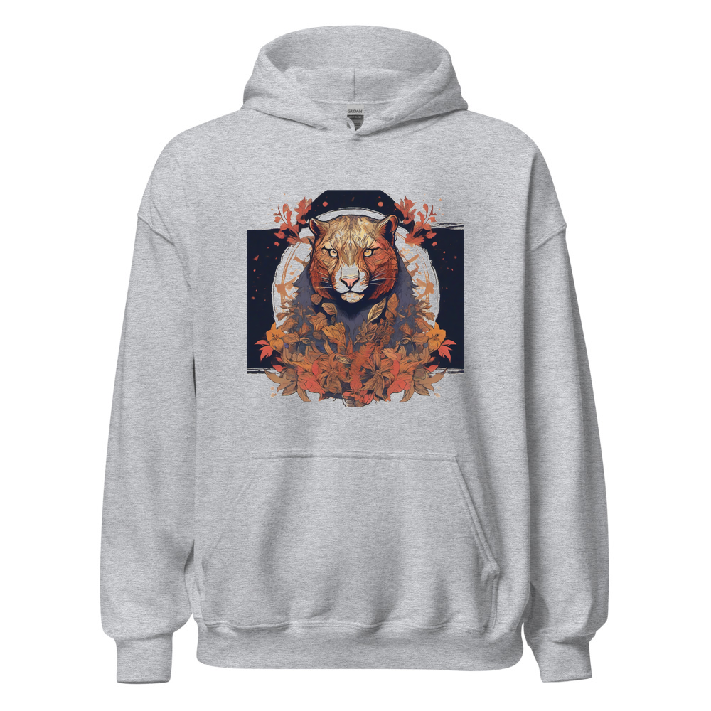 Sport Grey Hoodie with print art