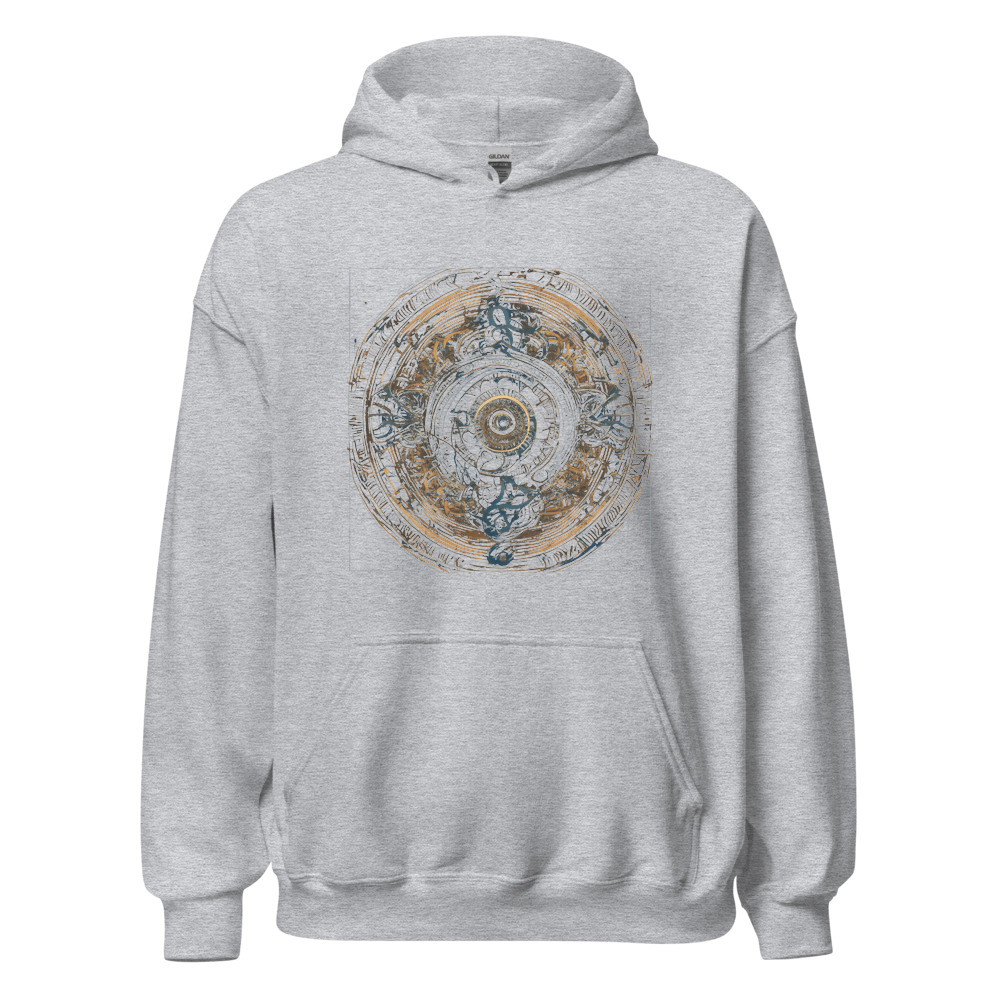 Sport Grey Hoodie with print art