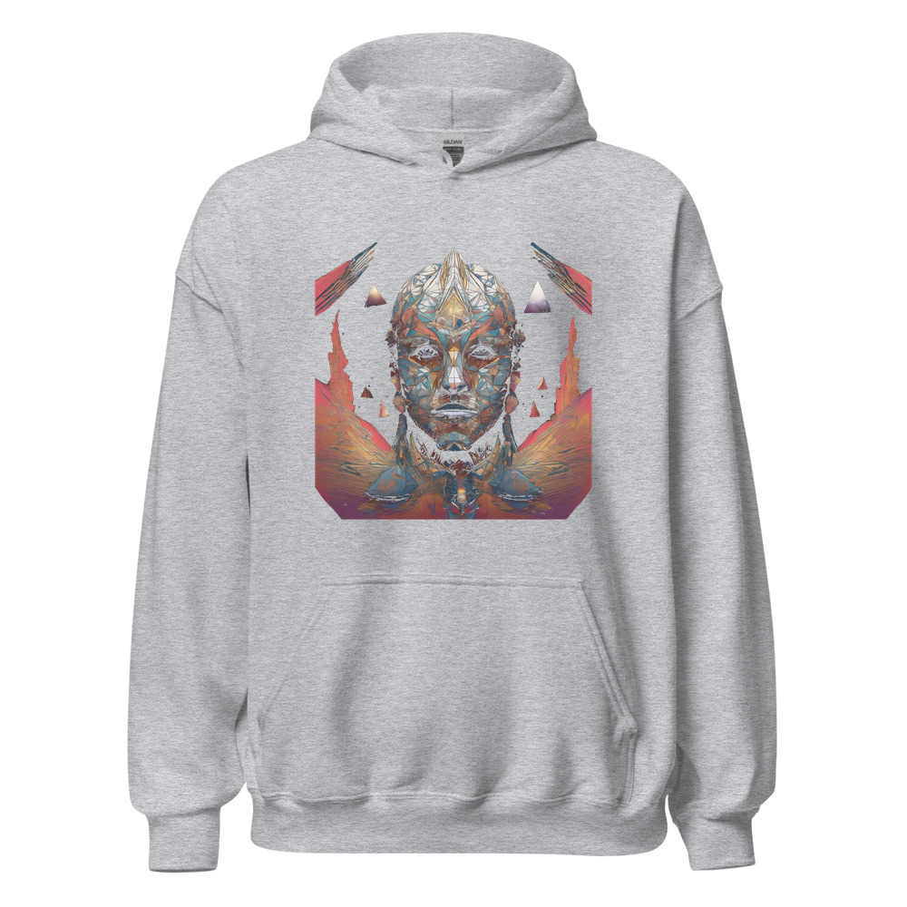 Sport Grey Hoodie with print art
