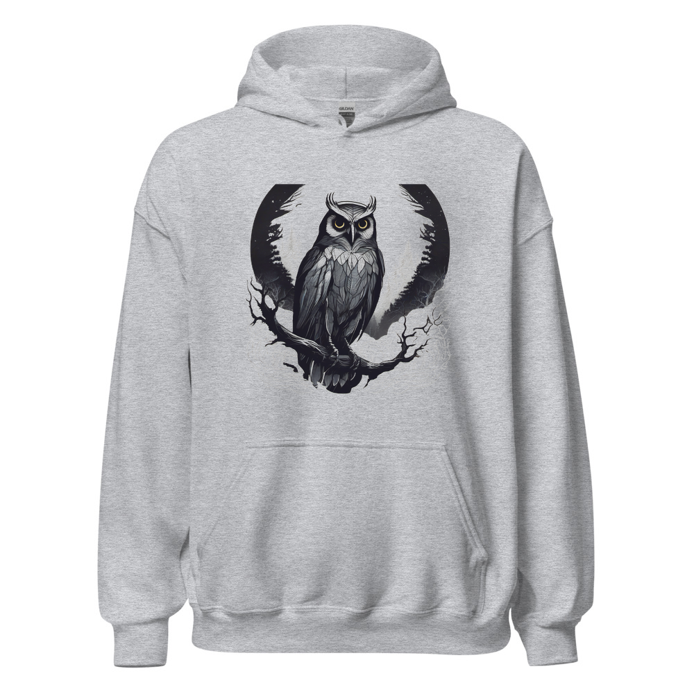 Sport Grey Hoodie with print art
