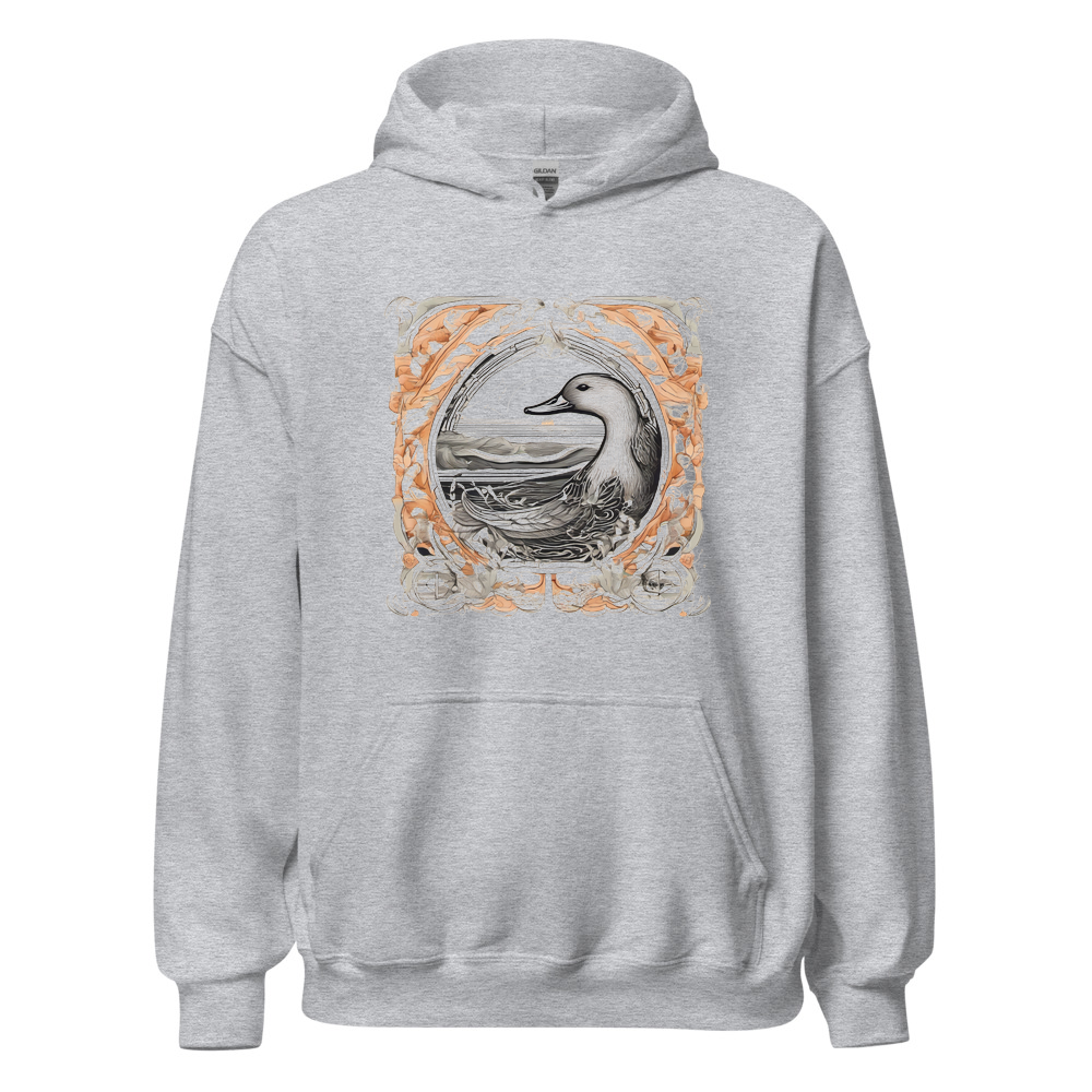 Sport Grey Hoodie with print art
