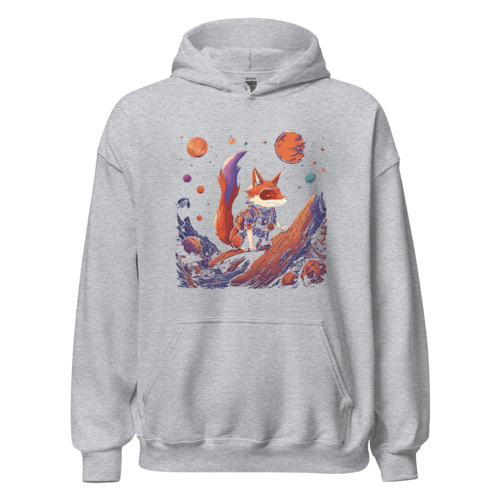 Sport Grey Hoodie with print art