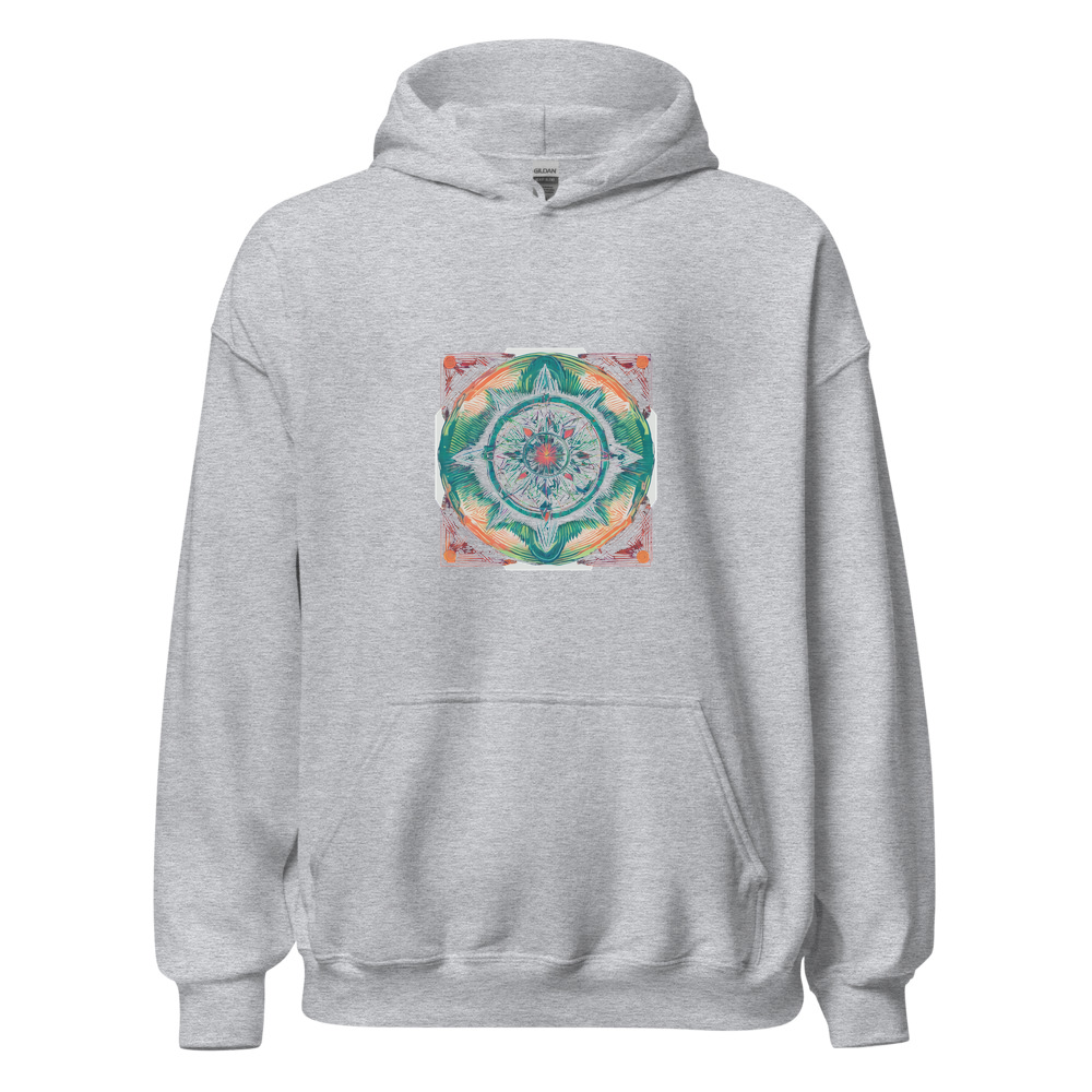 Sport Grey Hoodie with print art