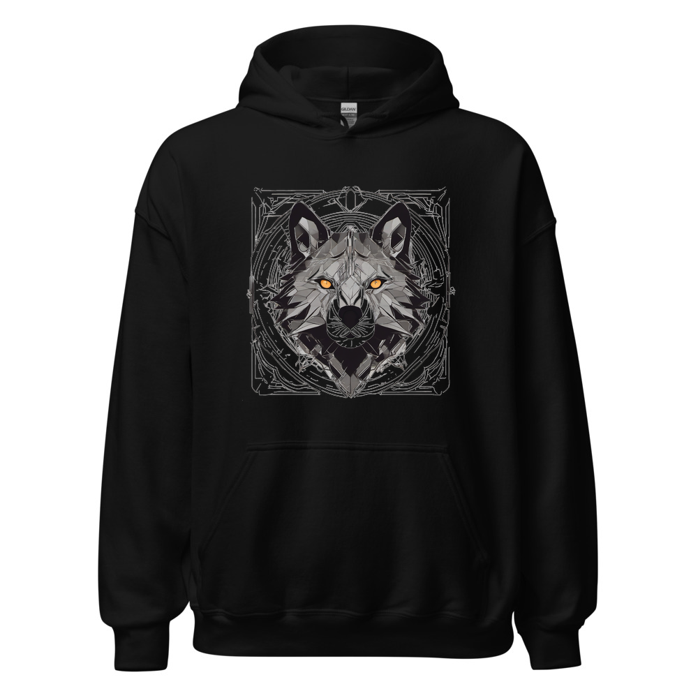 Black Hoodie with print art