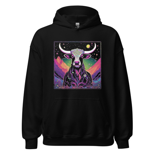 Black Hoodie with print art