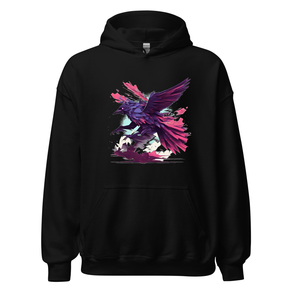 Black Hoodie with print art