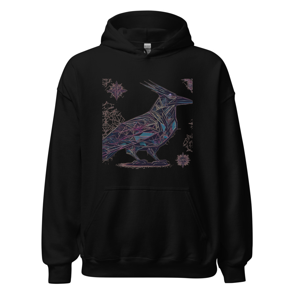 Black Hoodie with print art