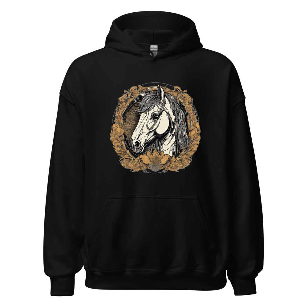 Black Hoodie with print art
