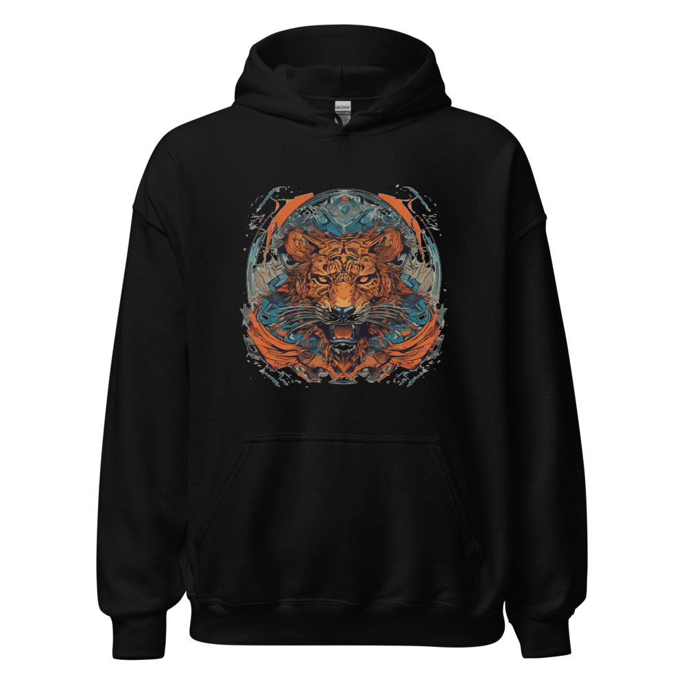 Black Hoodie with print art