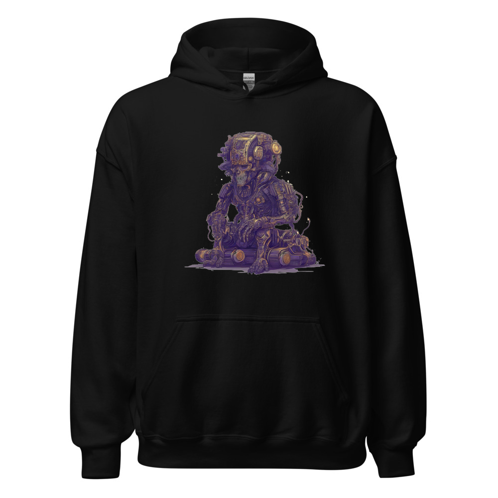 Black Hoodie with print art