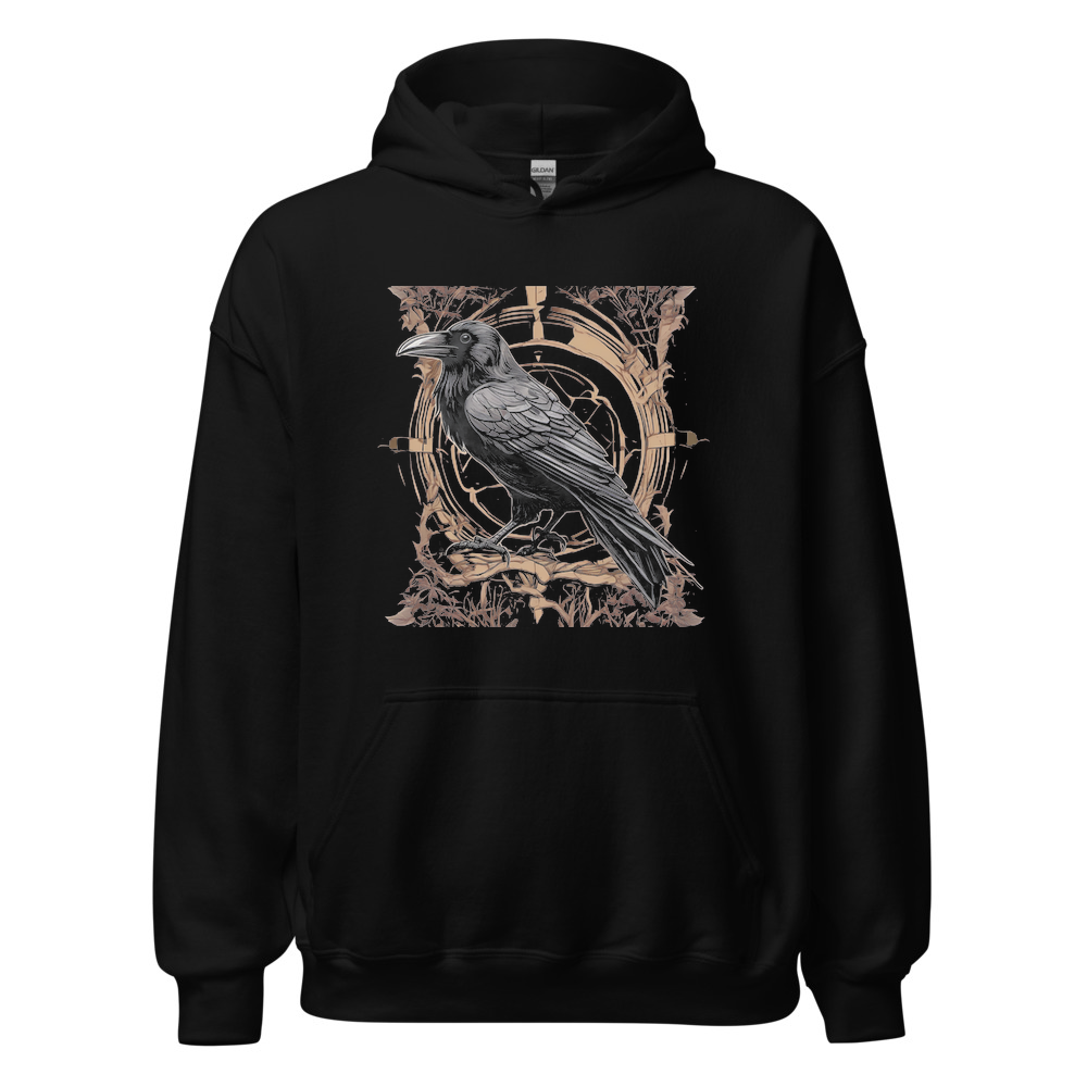 Black Hoodie with print art