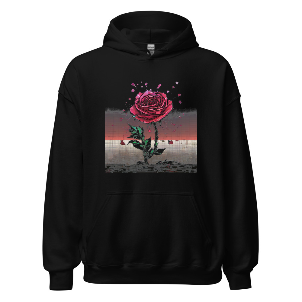 Black Hoodie with print art