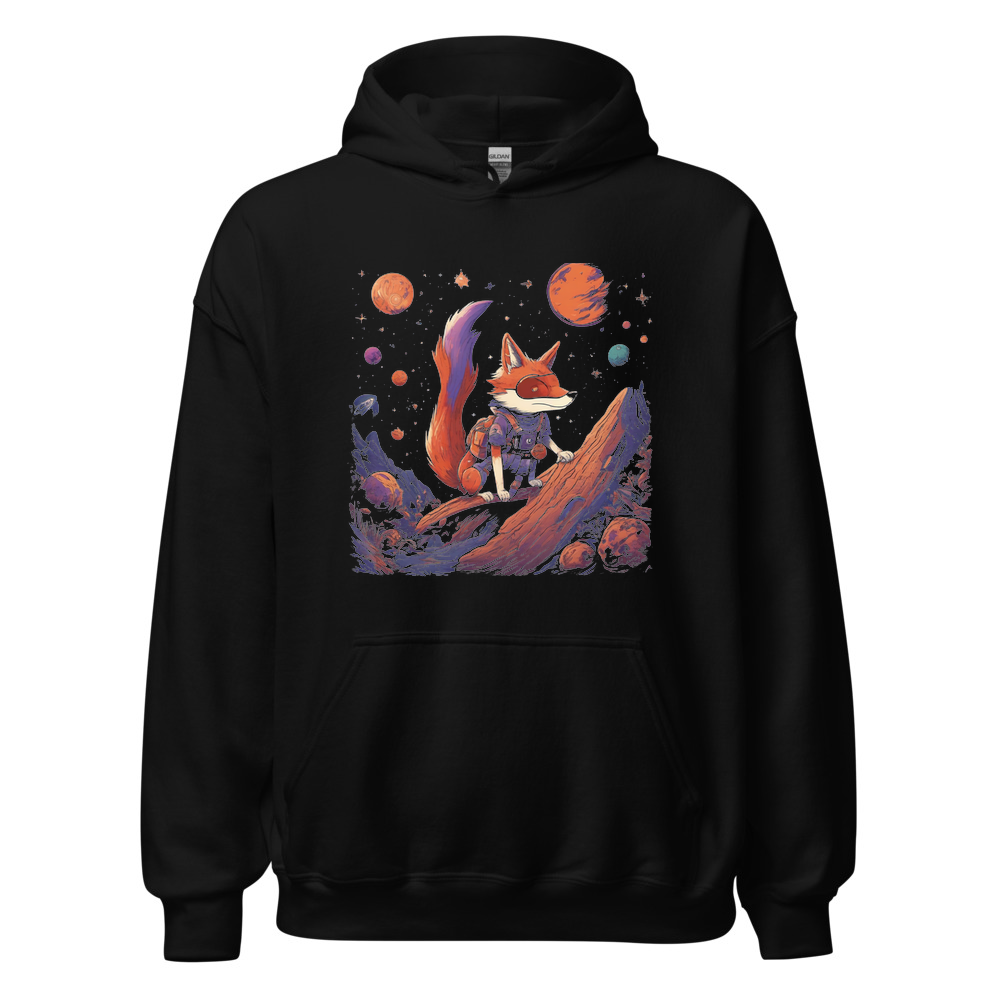 Black Hoodie with print art