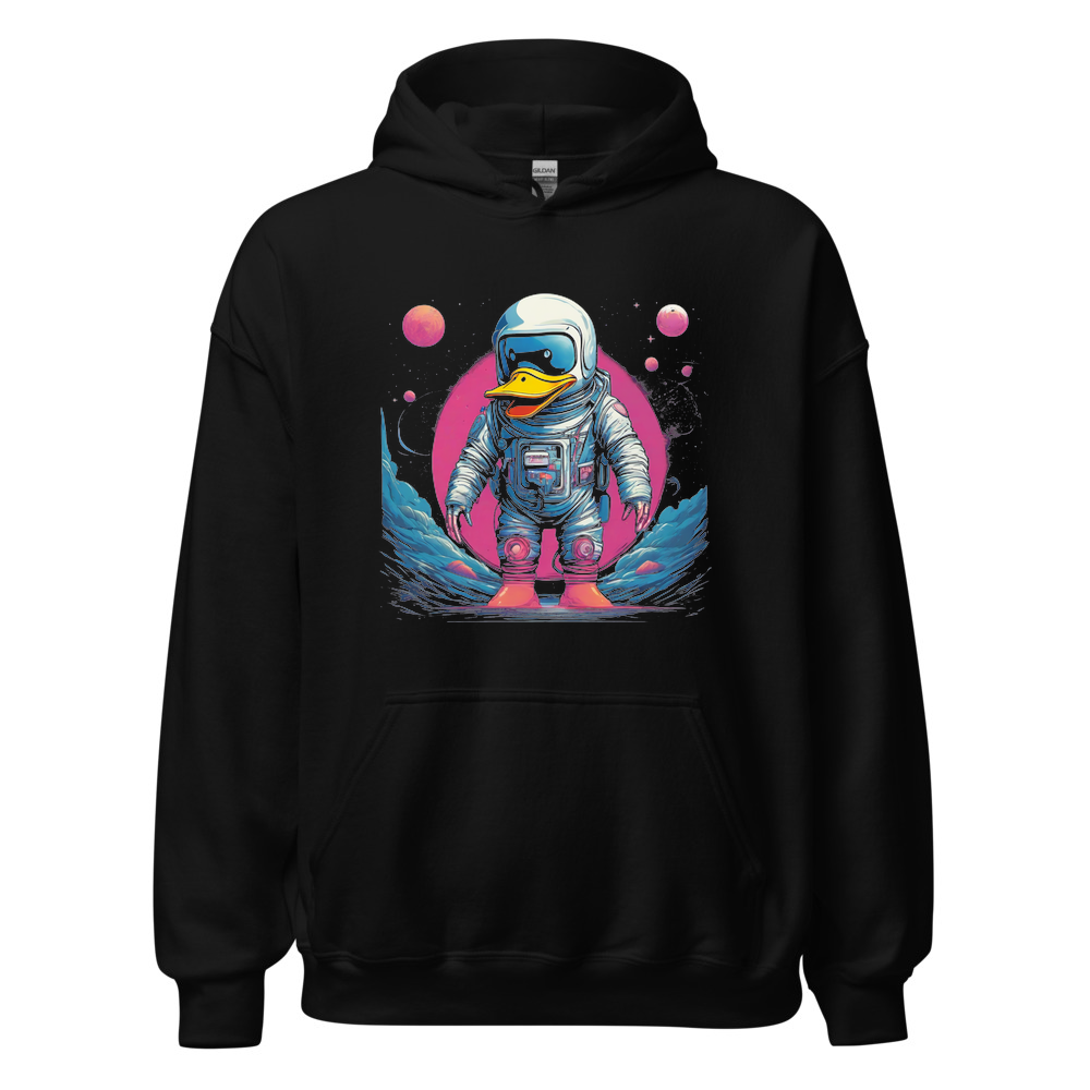 Black Hoodie with print art