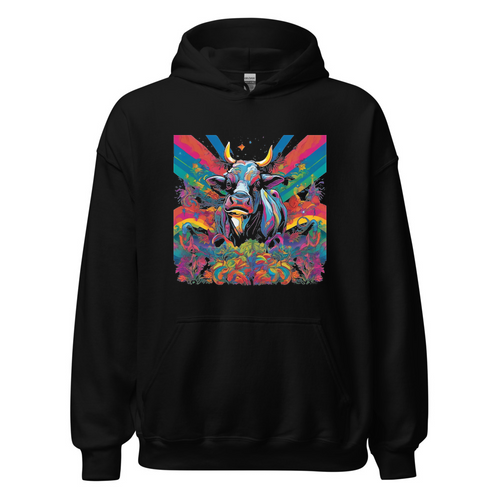 Black Hoodie with print art