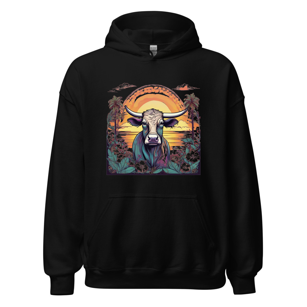 Black Hoodie with print art
