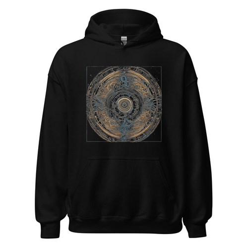 Black Hoodie with print art