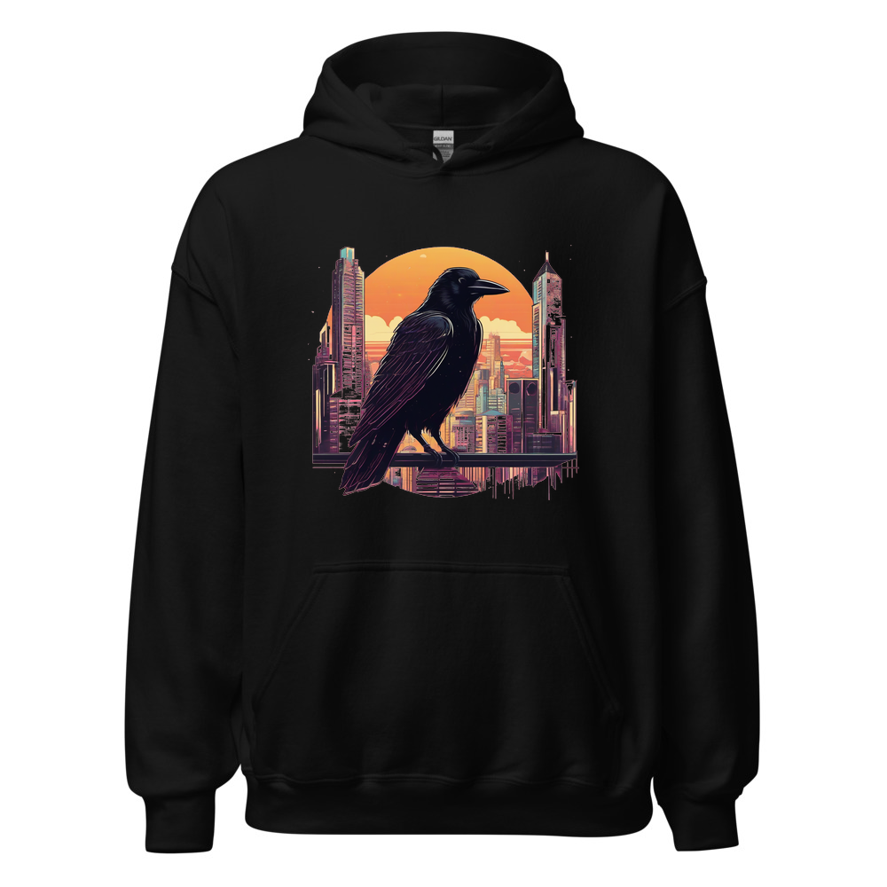 Black Hoodie with print art