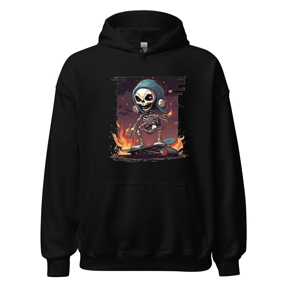 Black Hoodie with print art