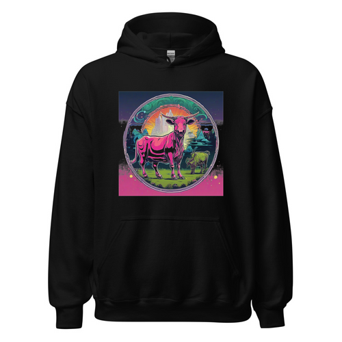 Black Hoodie with print art