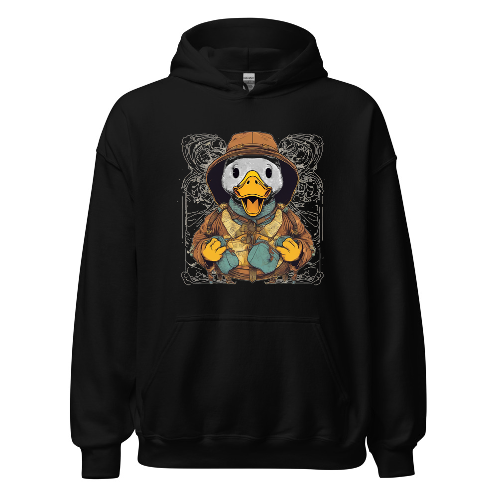 Black Hoodie with print art