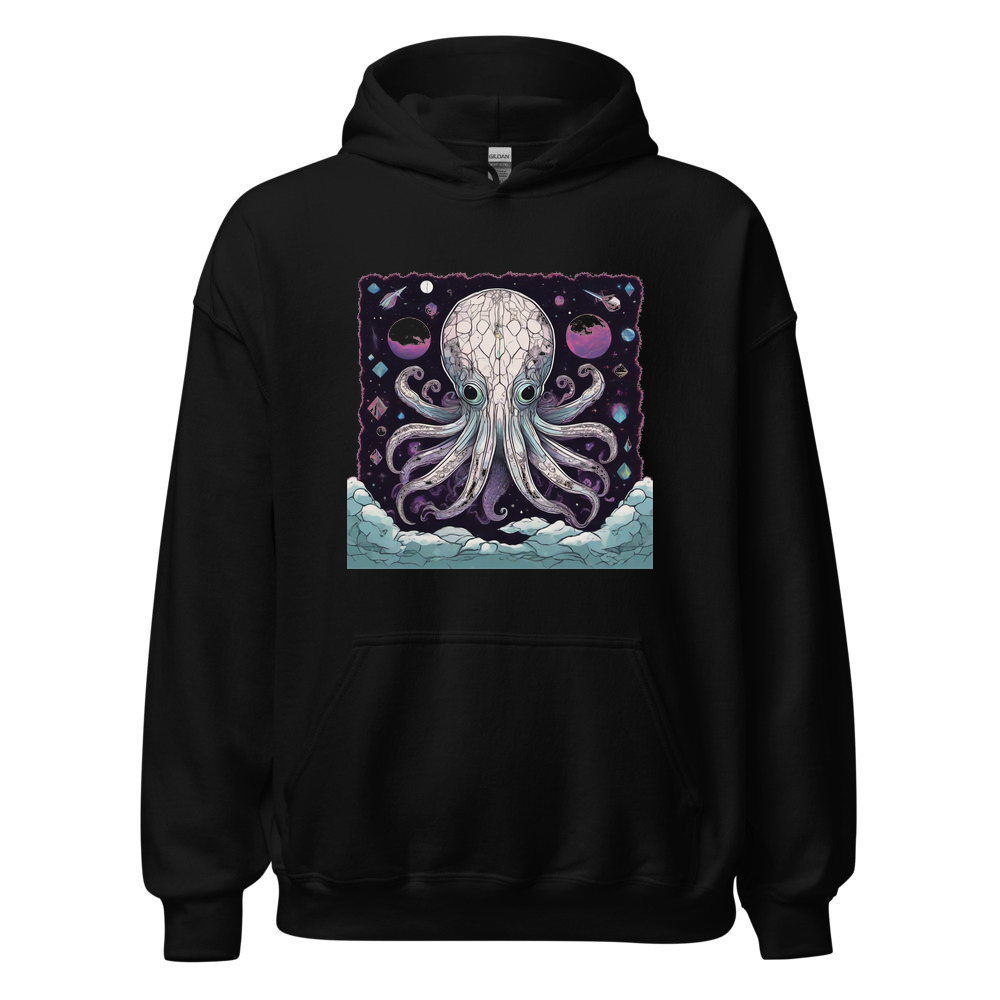 Black Hoodie with print art