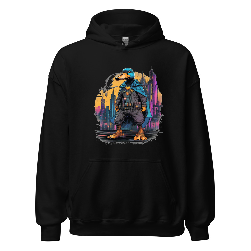 Black Hoodie with print art