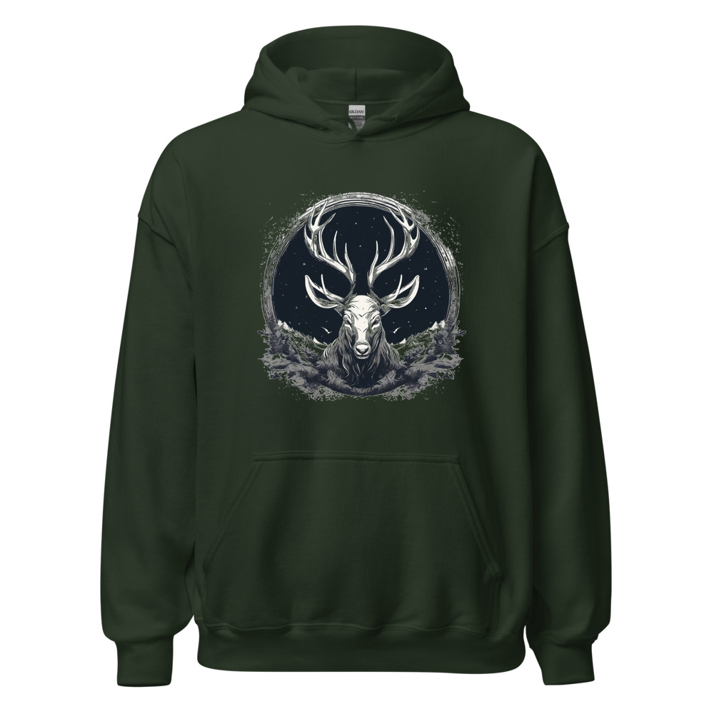 Forest Hoodie with print art