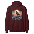 Maroon Hoodie with print art