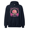 Navy Hoodie with print art