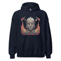 Navy Hoodie with print art